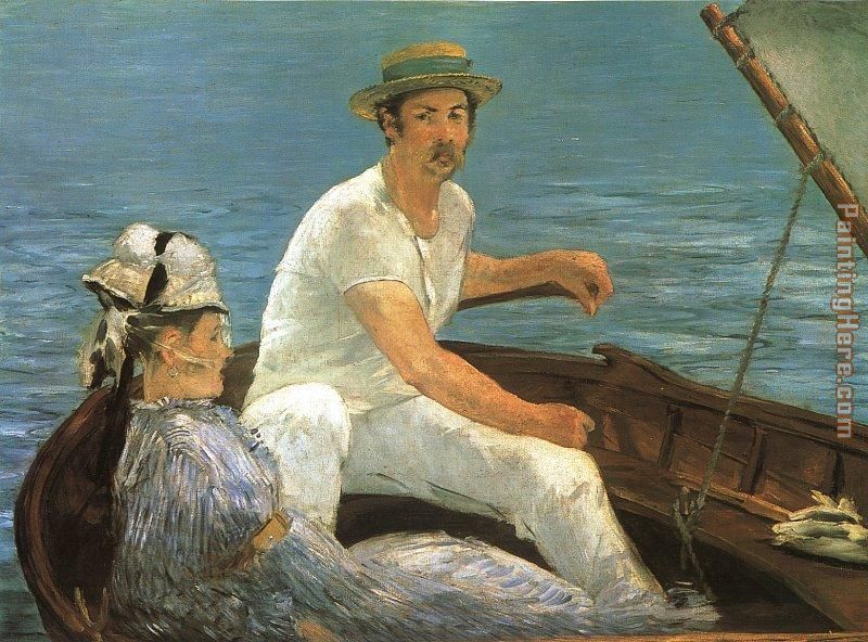 Boating painting - Edouard Manet Boating art painting
